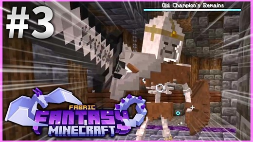 【マイクラ】骸骨騎士を探し全く関係のないダンジョンを走り回るバカの超大ボリュームで超本格ファンタジーなマイクラMODパック【Fantasy Minecraft】#3