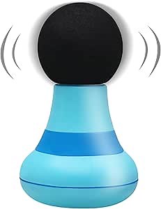 Mini Massager Portable Pocket Massager Support for Woman USB Charging 6 Speed Vibration Mode Head and Neck Relaxation Muscles and Pain Relief (Blue)