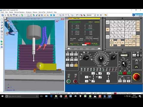 Swansoft CNC Simulator FANUC 18M Controller Centre Origin Program