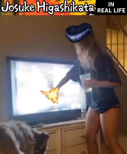 Josuke Fixes a TV in Real Life