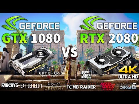 RTX 2080 vs GTX 1080 Test in 8 Games 4K (i7 8700k)
