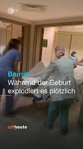 Emmanuell wurde gerade in den Kreißsaal geschoben, um einen Sohn zur Welt zu bringen. Dann explodierte es plötzlich in Beirut - und alles stürzte zusammen. | ZDF heute