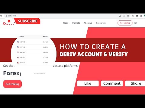 Deriv Account, How to Register DEMO or REAL Account and Verify