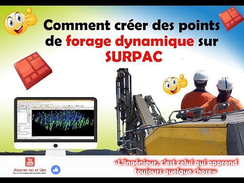 Comment créer des points de forage dynamique sur SURPAC