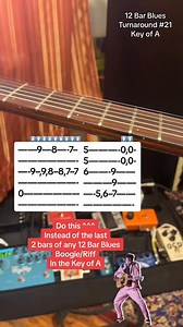 12 Bar Blues Turnaround in the Key of A. #12barblues #bluesguitar #fyp #foryou #foryoupage | Jamparkguitar
