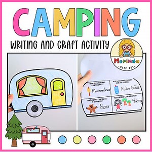 Camping Theme Craft | Happy Camper Craft | Writing Prompts | Summer Activity