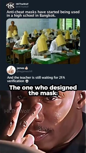 Anti-Cheat mask on exam 🤯