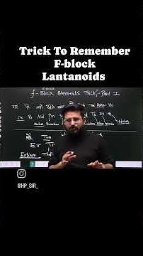 Trick to learn f block elements |mnemonic of lanthanoid and Actinoid Elements