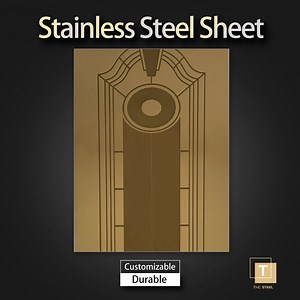 [Hot Item] Golden Color 8K Mirror Art Etching Pattern 430 201 304 316 Stainless Steel Sheet for Elevator Cabin Lift Door