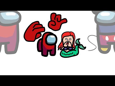 Mini Crewmate kills 6 Disney Princesses | Among Us