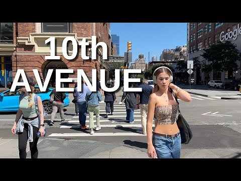 NEW YORK CITY Walking Tour [4K] - 10th AVENUE