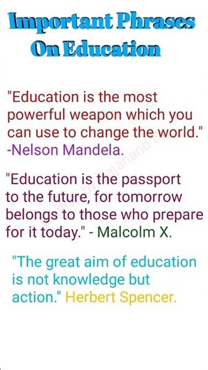 Important phrases on education | #english #spokenenglish