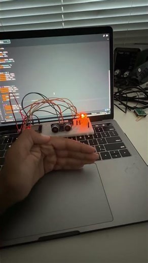 ESP32 ultrasonic sensor car like detection system