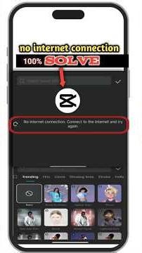 CapCut No Internet Connection Problem Fix 😱 | CapCut Not Working Solution 2026#shorts