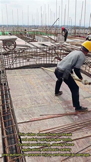 This video shows how to break a rod safely using proper tools, correct positioning