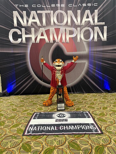 Sunday feature: Tank, the Tiger, is a National Champion mascot… Corky the Cardinal and Outlaw Baxter are proud
