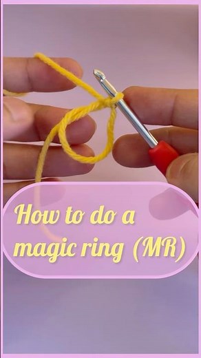 How to do magic ring (MR) | crochet basics