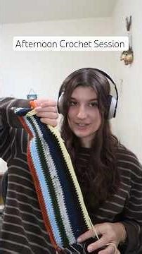 2.5 hour crochet session #crochetwithme #scrapyarn #crochetideas #crochetskirts