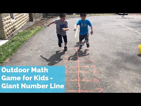 Outdoor Math Game | Giant Number Line Math Game | Toddler outdoor game Gross Motor Skills Activities