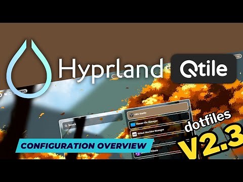 Advanced HYPRLAND and QTILE setup with my dotfiles 2.3. NEW rofi layouts, clipboard manager & MORE