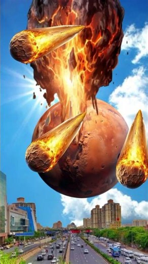 Burning Asteroid ⭐ Dispersing #planet #solarsystem #3dplanet #earth #space