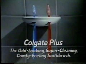 1990 Colgate Plus Toothbrush TV Commercial