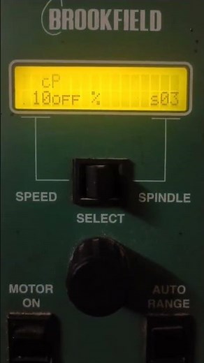 Viscometer - Calibration procedure