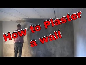 How to plaster part 1 coating skim over sand and cement render 1st and 2nd coat