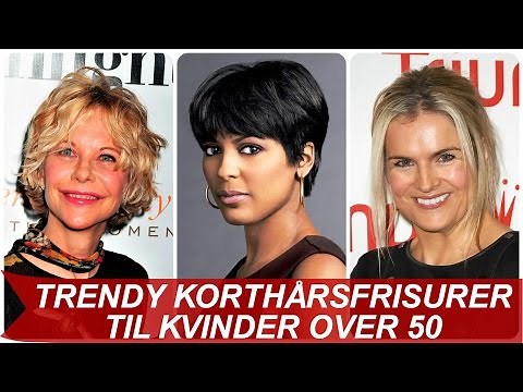 Trendy kortharsfrisurer til kvinder over 50