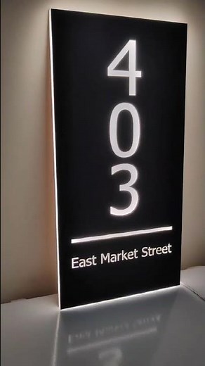 Light Up Your Home! ✨ Custom Illuminated Address Plaques – Styles, Features & Installation