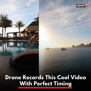 16K views · 227 reactions | Drones have been in use for over a century but their craze among young people has gone up rapidly in the last 10-15 years. In this video a drone is sailing smoothly across the balcony of an apartment, following a woman and displaying mundane chores but all with the perfect timimg. Take a look : NextSkillslevel/Twitter #Drone #DroneShot #ViralVideo #mesmerizing | News18 | Facebook