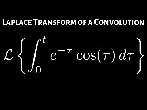 Laplace Transform the Definite Integral of e^(-T)cos(T) using the Convolution Theorem