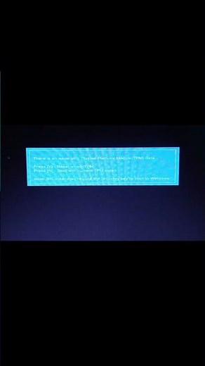 Fixed problem - There is an issue with trusted platform module tpm data - Full Tutorial #shorts #tpm