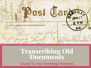 Transcribing Old Documents Does Not Have To Strain Your Eyes!
