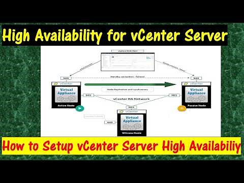 Things you Need to Know about vCenter High Availability and How to Set it up.