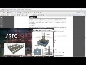 CSI SAFE - 16 Isolated Footing Design with verification
