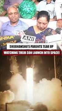 Shubhanshu Shukla's Parents Get Emotional During Axiom-4 Space Launch | Proud Moment for India
