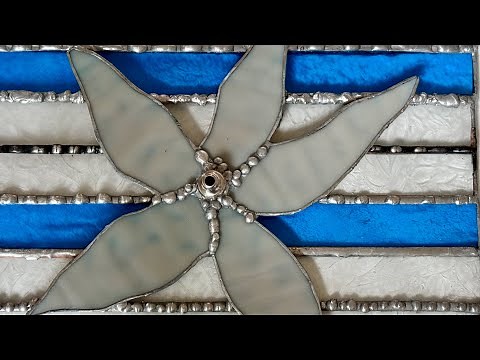 Decorative Soldering Stained Glass: Bark, Flower, Pearls