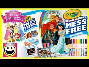 Crayola COLOR WONDER Glitter | Disney Princess | Demo & Review | Princess JASMINE | Color with Me