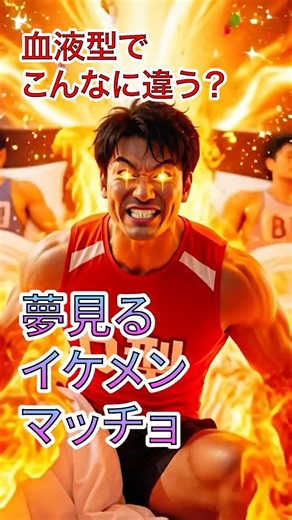 イケメンマッチョ血液型あるあるー楽しい夢編ー#爽やか #かっこいい #筋肉
