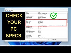How To Check LAPTOP/PC Specs On Windows (✅2025) | How To Find Computer Specification In Windows