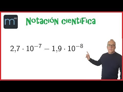 Notación científica, resta de números en notación científica