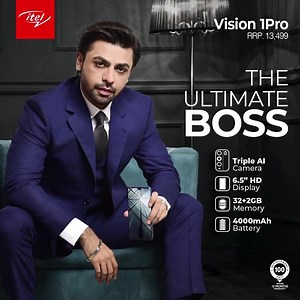 74 reactions · 23 shares | THE ULTIMATE BOSS - itel VISION 1PRO. Featuring AI triple Camera, 6.5" Fullscreen Display and a long lasting 4000 mAh battery, a large 32GB+2GB RAM along with a fingerprint sensor and face unlock! Buy yours now for just RRP. 13,499. https://www.itel-mobile.com/pk/product/vision-1-pro #itelmobile #itelpakistan #itelbehtareenhai #theumtimateboss #vision1pro | itel | Facebook