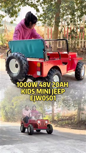 Yang Emily on Instagram: "1000W Electric Mini jeep Willys from Kids, Electric Toys, Electric go kart, Electric Bike for Kids. Four wheel mini car #jeep #kidscar"