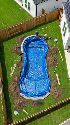 We Turned a Sports Car Into a Swimming Pool #construction #pool #viral