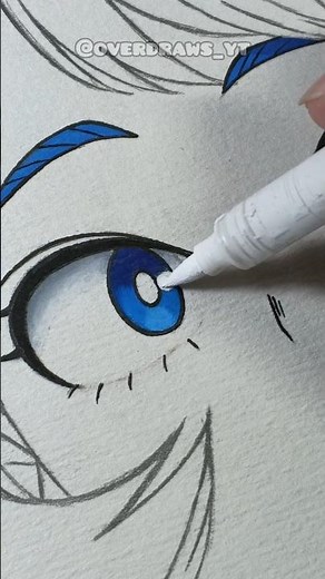 Nejire Hado 💙 Eyes Coloring!!! #anime #art #drawing #animeart