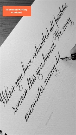 50K views · 1.2K reactions | Copperplate calligraphy practice #calligraphy #sifatullahwritingacademy | Sifatullah Writing Academy | Facebook