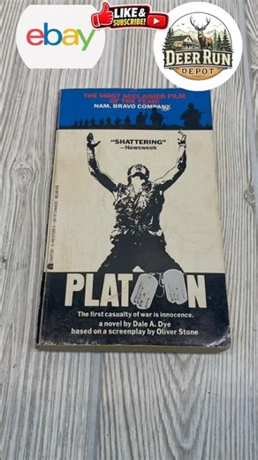 Platoon Novelization Dale A. Dye Paperback Charter 12/1986 Movie Tie-In #ebay #ebayfinds #warstory