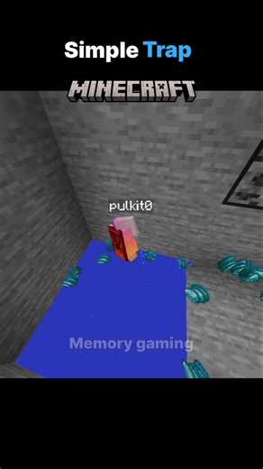 Try with your new friend #minecraft #minecrafttrap #gaming