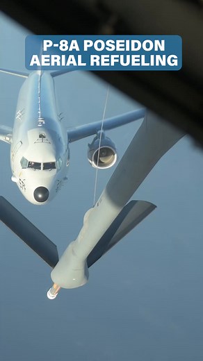 31K views · 744 reactions | Watch a Navy P-8A Poseidon get fueled up over the Red Sea #navy #airforce #p8 #poseidon #refueling #military #defense #troops #veterans | Air Force Times | Facebook